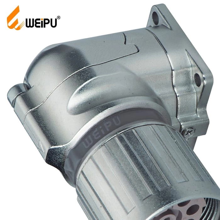 M23DK-ZL Female contact angled cable connector IP67 3 - WEIPU