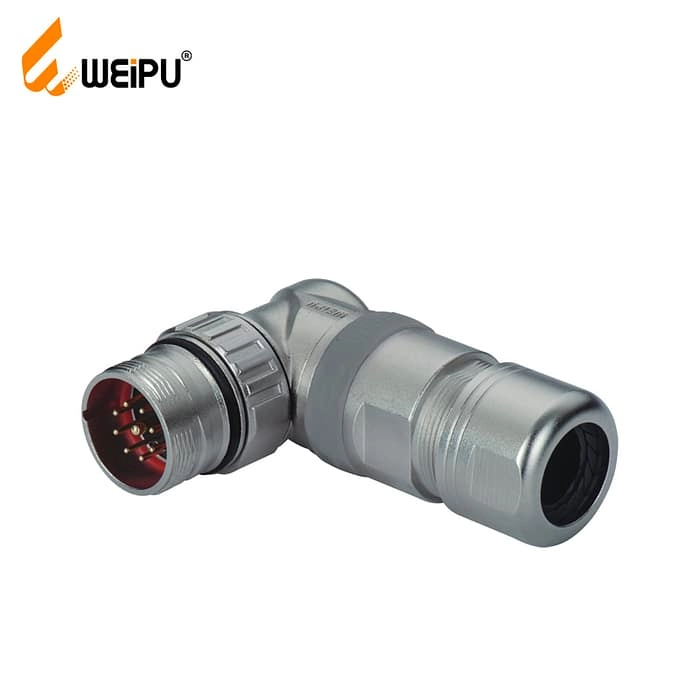 M23SJ_TL Male contact angled cable connector IP67 1 - WEIPU
