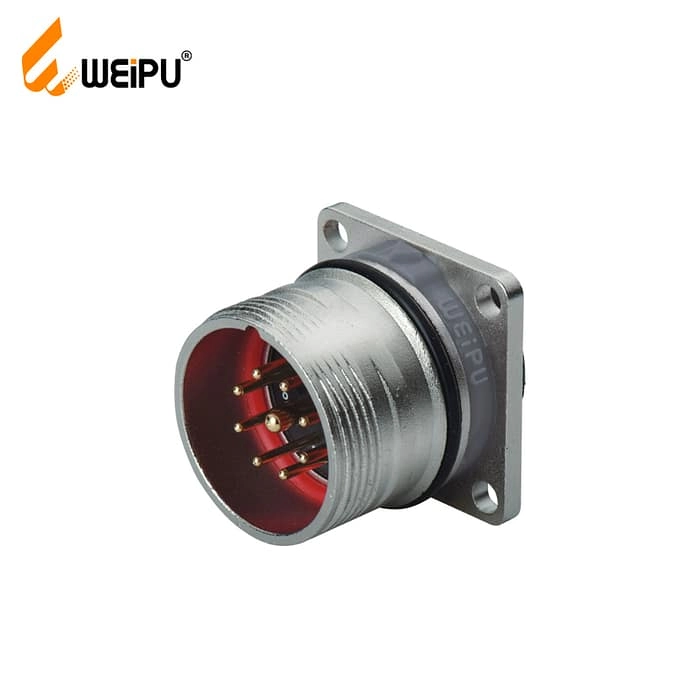 M23SJ_Z Male contact square flange receptacle IP67 1 - WEIPU
