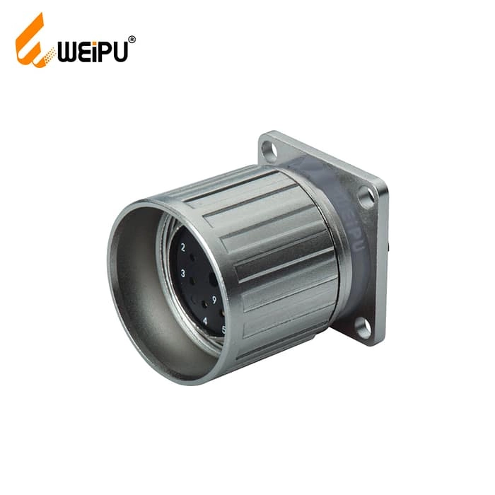 M23SK_Z Female contact square flange receptacle IP67 1 - WEIPU