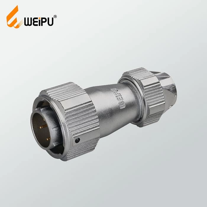 Plug with metal clamping-nut TE IP67 1 - WEIPU Plug with metal clamping-nut TE IP67 1 - WEIPU
