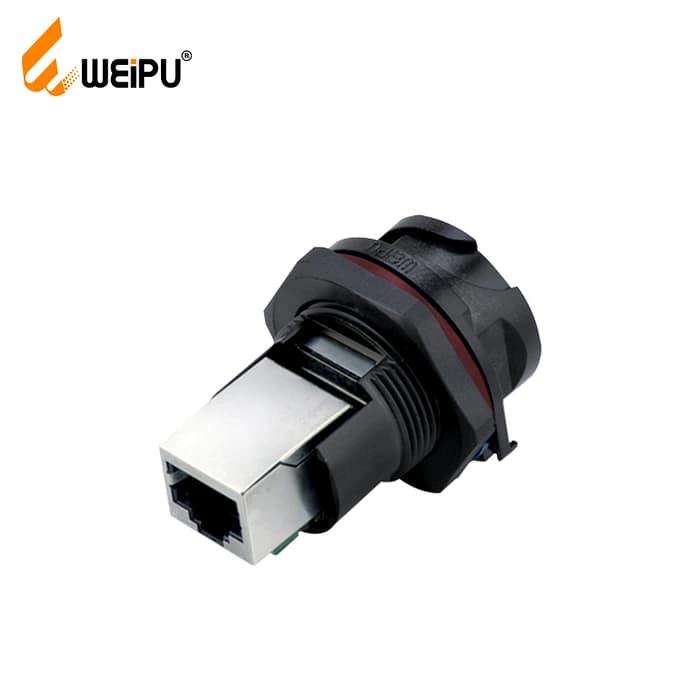 RJ45F Receptacle RJ45F71 Bayonet IP67 1 - WEIPU