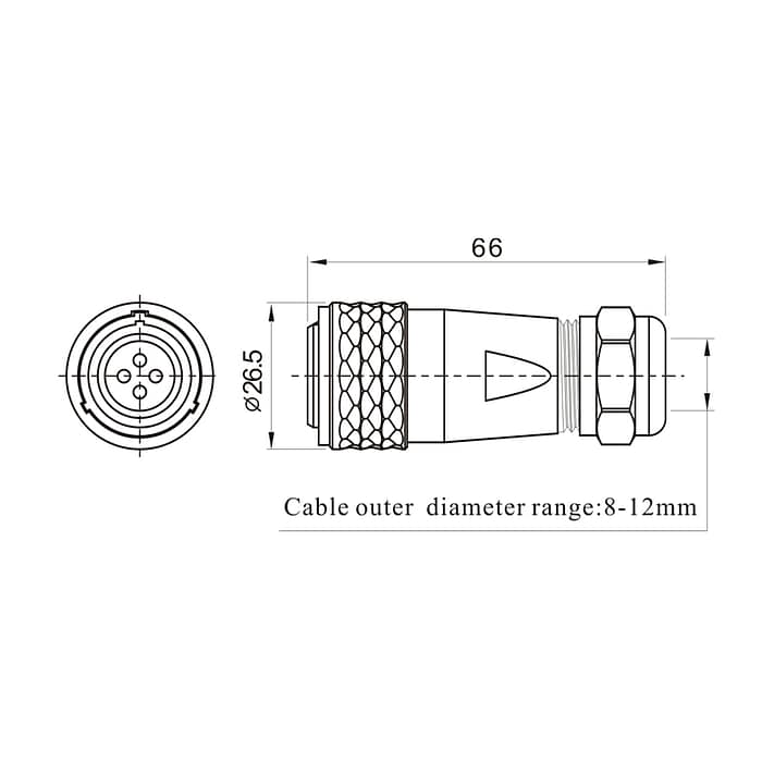 SA2010/P SA2010/S Cable connector IP67 4