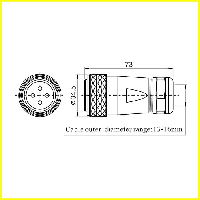 SA2810/P SA2810/S Cable connector IP67 4 - WEIPU