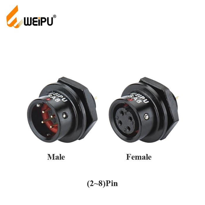 SA812/P SA812/S Rear-nut mount IP67 3 - WEIPU