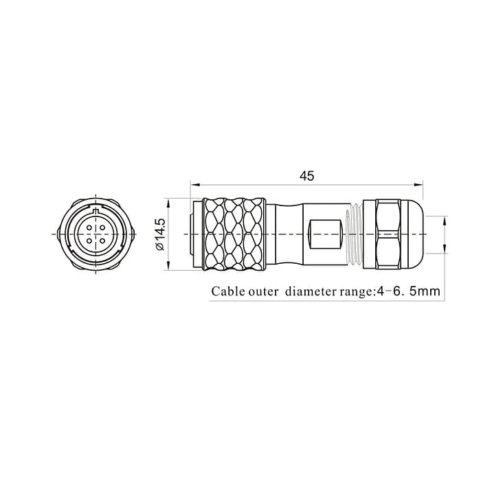 SF1010/P SF1010/S Cable connector IP67 4 - WEIPU
