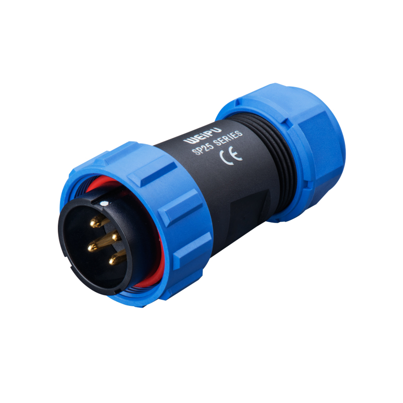 Weipu SP2510P waterproof circular connector front view