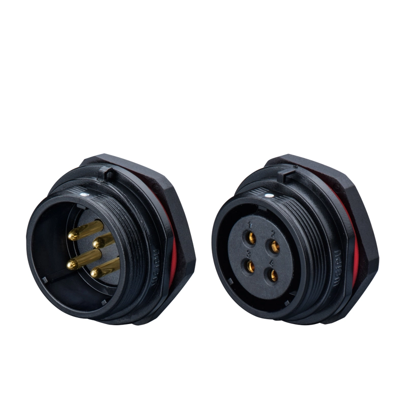 Weipu SP251 matched male female panel mount waterproof connector overview - WEIPU