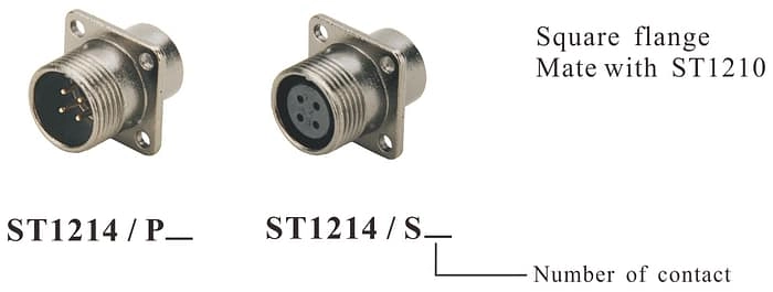 ST1214/P ST1214/S Front-nut mount IP67 4 - WEIPU