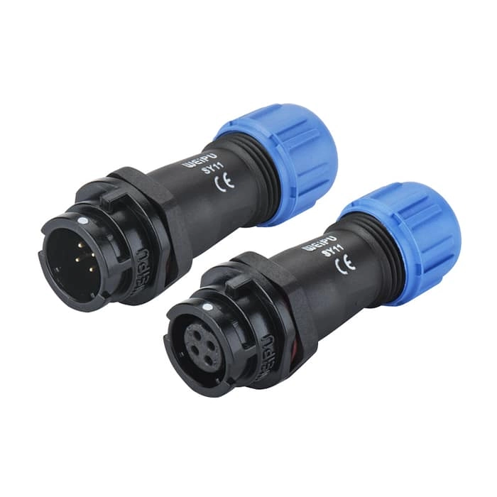 SY1111/P SY1111/S In-line cable connector IP67 3 - WEIPU