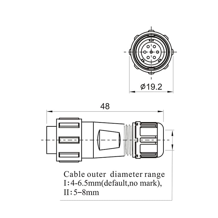 SY1310/P SY1310/S Cable connector IP67 4