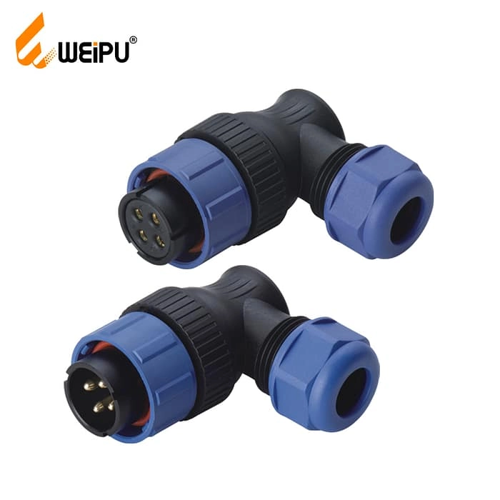 SY2116/P SY2116/S Angled cable connector IP67 1 - WEIPU