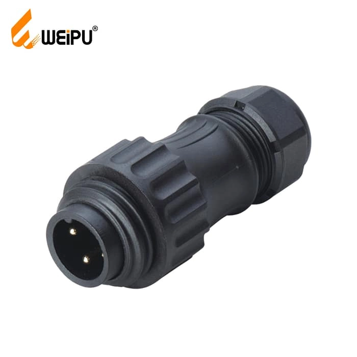 WA22J4TK2 3+PE male cable connector with short back shell IP67 1 - WEIPU