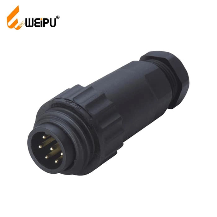 WA22J7TE1 6+PE male cable connector IP67 1 - WEIPU
