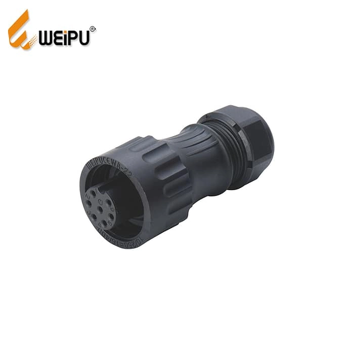 WA22K4TK2 3+PE female cable connector with short back shell IP67 1 - WEIPU