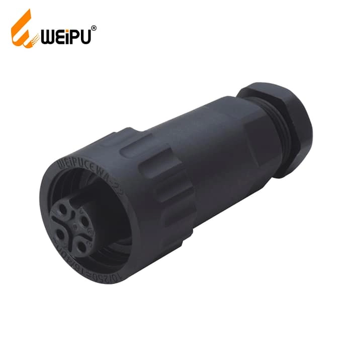 WA22K4ZE2 3+PE female cable connector IP67 1 - WEIPU