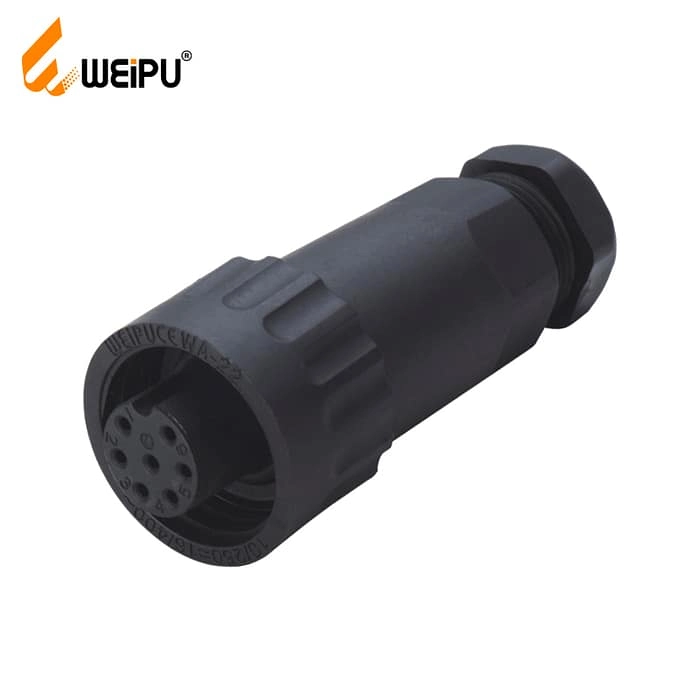WA22K7ZE1 6+PE female cable connector IP67 1 - WEIPU