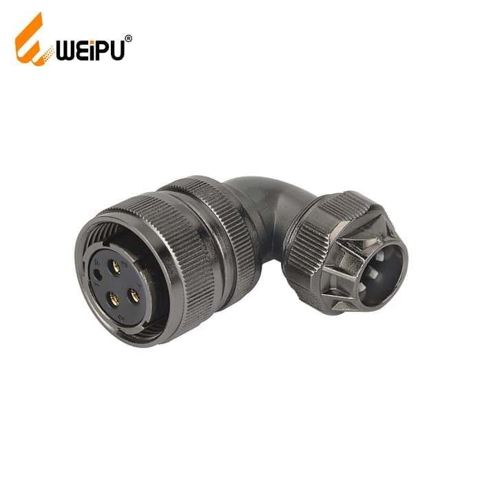 WD28-TU Cable connector with clamping-nut IP65 1 - WEIPU