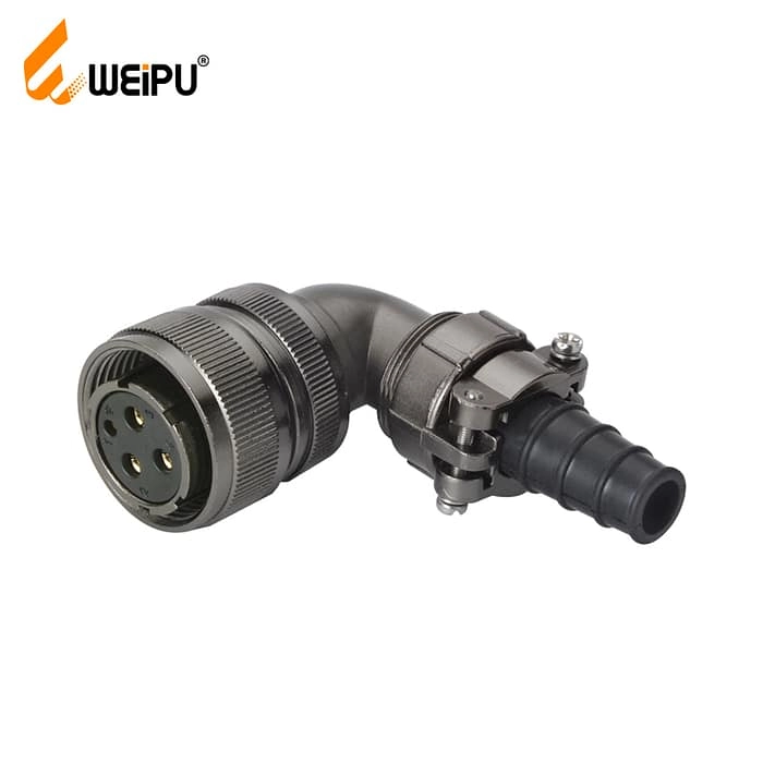 WD28-TV Cable connector with rubber sleeve IP65 1 - WEIPU WD28-TV Cable connector with rubber sleeve IP65 1 - WEIPU
