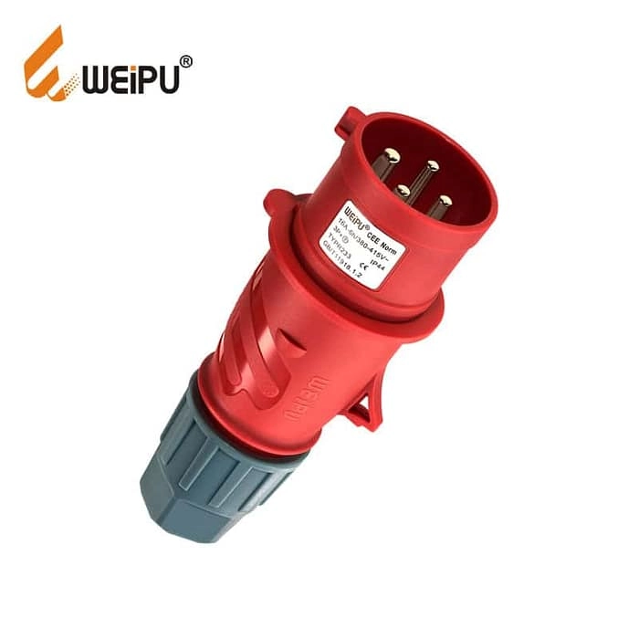 WEIPU 16A 4Pin Industrial Plug Socket TYP233-IP44 1 - WEIPU WEIPU 16A 4Pin Industrial Plug Socket TYP233-IP44 1 - WEIPU