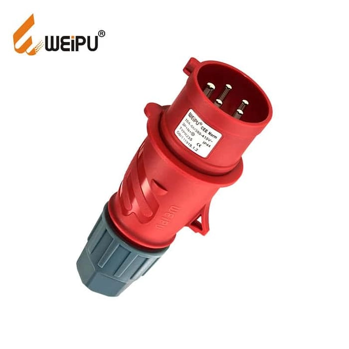 WEIPU 16A 5Pin Industrial Plug Socket TYP235-IP44 1 - WEIPU