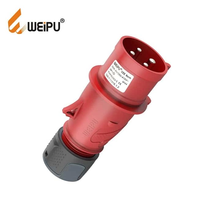 WEIPU 32A 4Pin Plug Socket TYP283-c IP44 1 - WEIPU