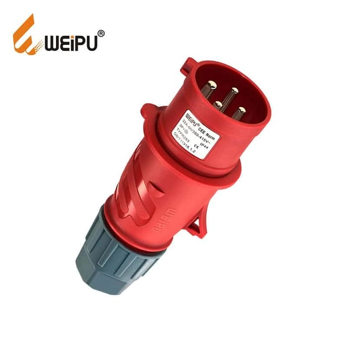 WEIPU 32A 4Pin Plug Socket TYP283-IP44 1 - WEIPU