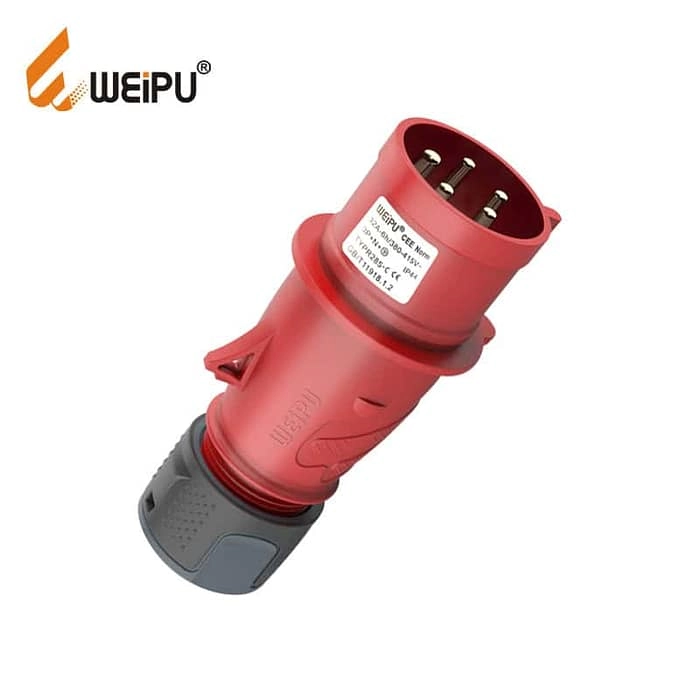 WEIPU 32A 5Pin Industrial Plug Socket TYP285-c IP44 1 - WEIPU