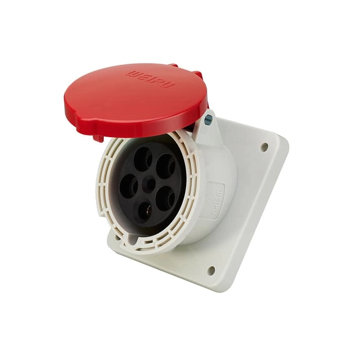 WEIPU 63A Panel Mount Socket IP44 1 - WEIPU WEIPU 63A Panel Mount Socket IP44 1 - WEIPU