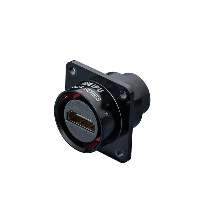 WEIPU HDMI2.0 Square flange receptacle SA2413/SHDMI2.0 1 - WEIPU