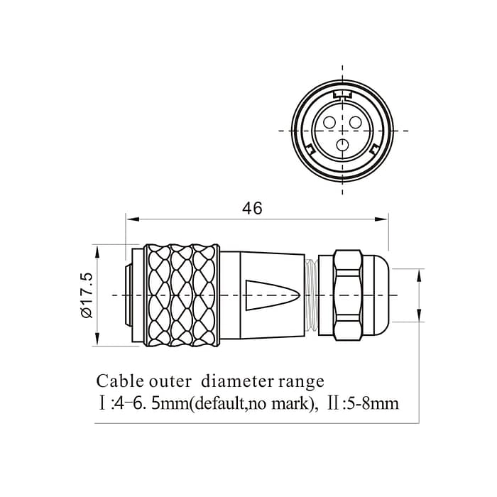 WEIPU SA1210P/S In-line Cable Connector 4 - WEIPU