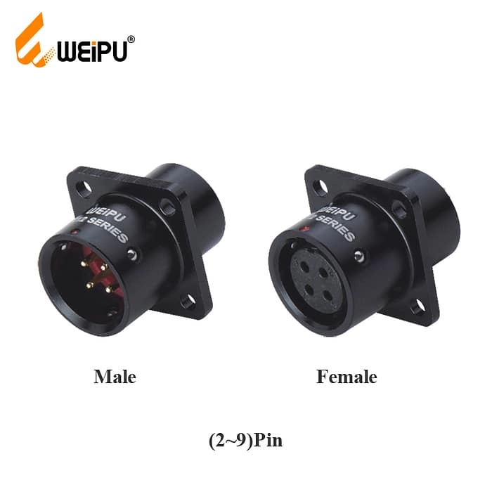 WEIPU SA1213P/S Power Cable Connector IP67 3 - WEIPU