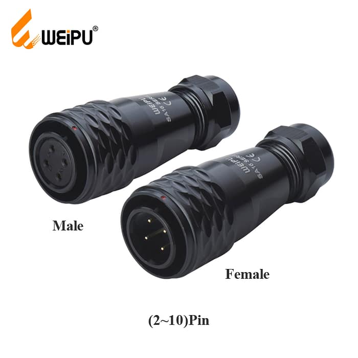 WEIPU SA1610P/S Cable connector IP67 3