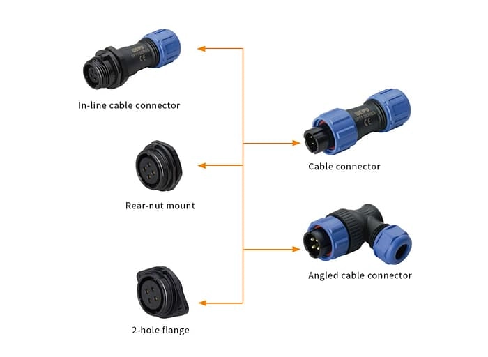 WEIPU SP11 IP68 Cable Waterproof Connector 3 - WEIPU