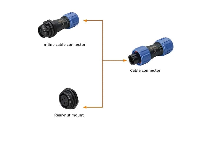 WEIPU SP11 IP68 Cable Waterproof Connector 4 - WEIPU