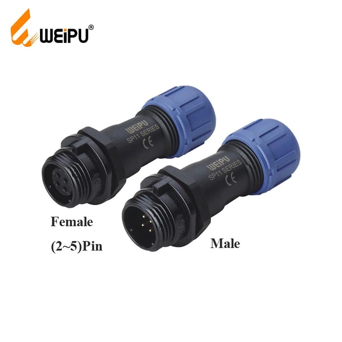 WEIPU SP1111P/S In-line Cable Connector IP68 3 - WEIPU