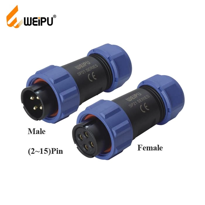 WEIPU SP2110P/S Cable connector IP68 3 - WEIPU
