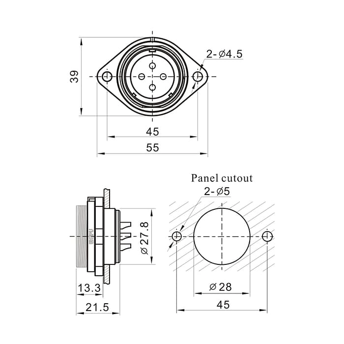 WEIPU SP2913P/S IP68 Cable Connector 4 - WEIPU