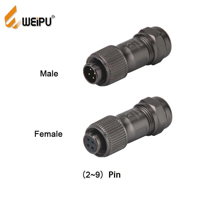 WEIPU ST1210P/S In-line Cable Connector IP67 3 - WEIPU