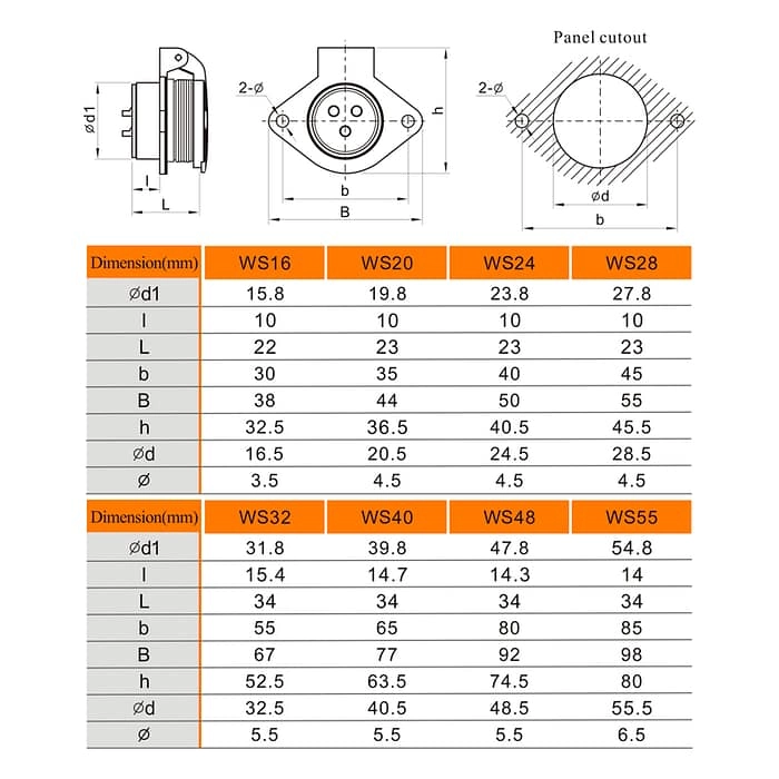 WEIPU WS-ZG Series Receptacle Connector 3 - WEIPU WEIPU WS-ZG Series Receptacle Connector 3 - WEIPU