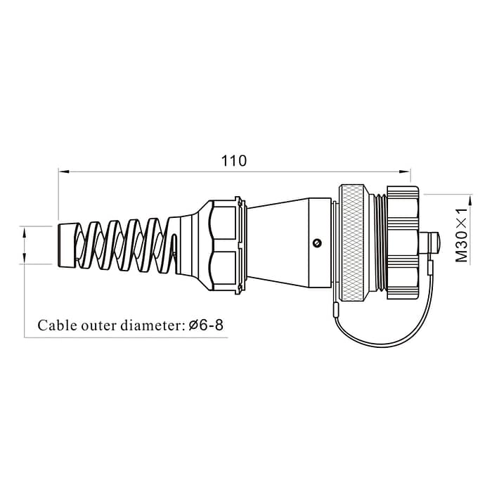 WEIPU WS-ZXB Series Inline Connector 3 - WEIPU