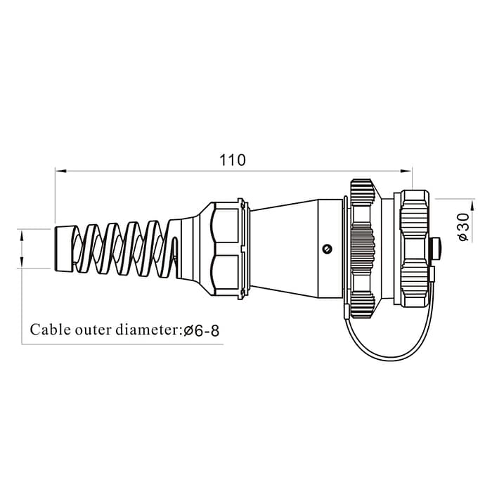 WEIPU WY-ZXB Series In-line Receptacle Connector 4 - WEIPU