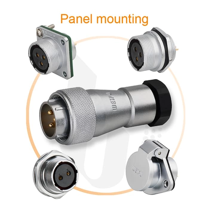 WF-TA series Plug with plastic clamping-nut 3 - WEIPU