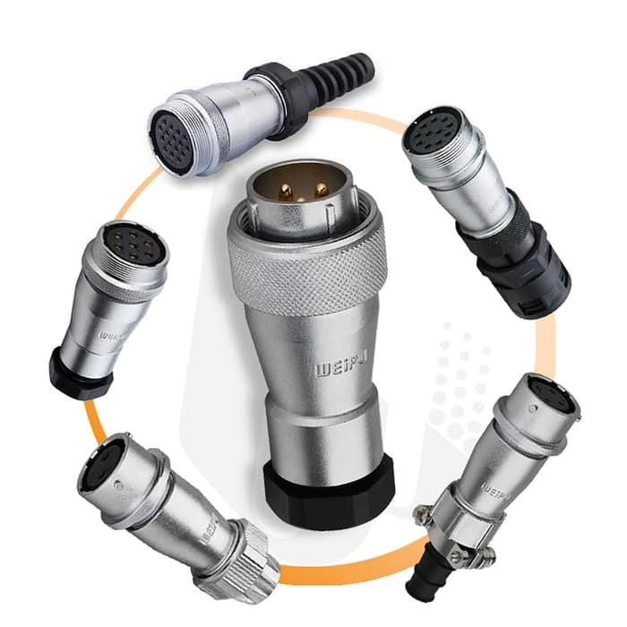 WF-TA series Plug with plastic clamping-nut 4 - WEIPU