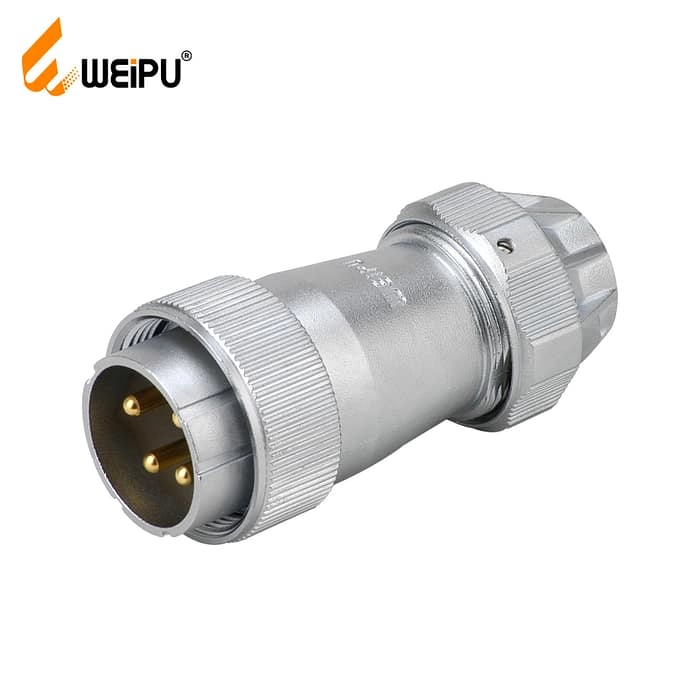WF-TE Plug with metal clamping-nut 1 - WEIPU