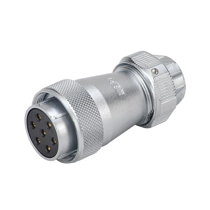 WF-TE Plug with metal clamping-nut 2 - WEIPU