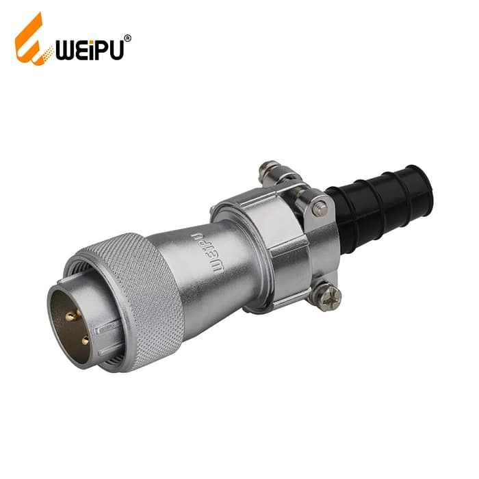 WF-TI Plug with cable clamping plates 1 - WEIPU
