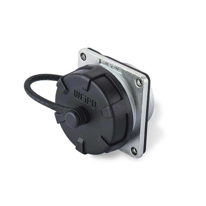 WF-Z Square flange receptacle 3 - WEIPU