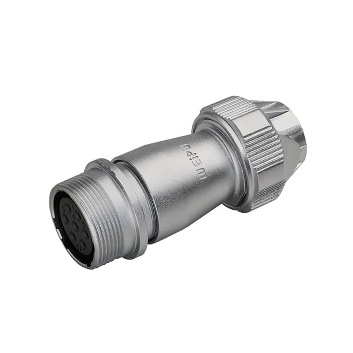 WF-ZE Series In-line receptacle with metal clamping-nut IP67 2 - WEIPU WF-ZE Series In-line receptacle with metal clamping-nut IP67 2 - WEIPU