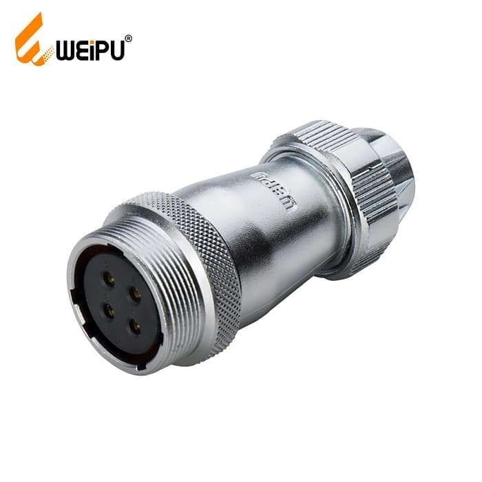 WF-ZEB Series In-line receptacle with metal clamping-nut 1 - WEIPU